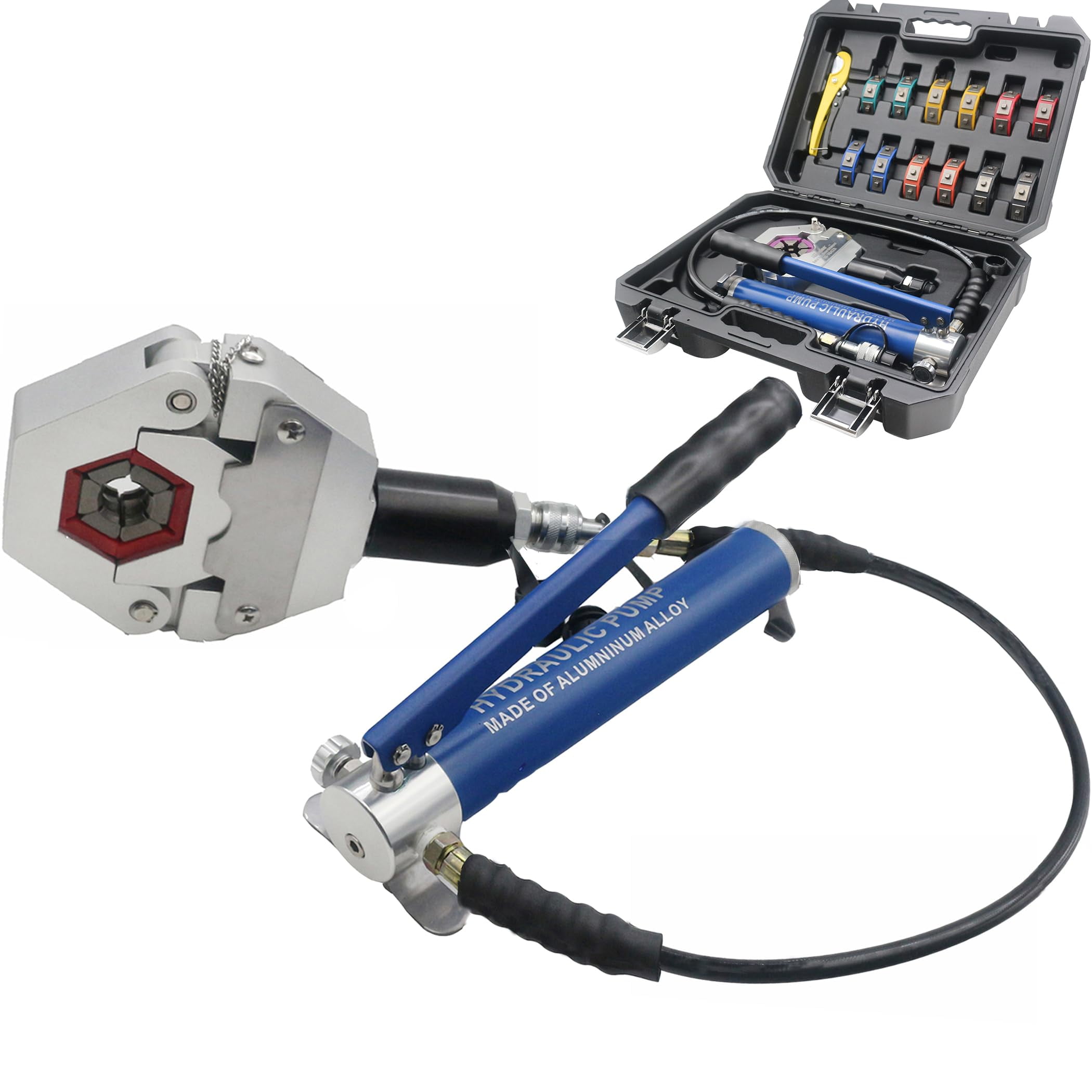 Hydraulic AC Crimping Tool AC Hose Crimper Manual Kit High Pressure Air