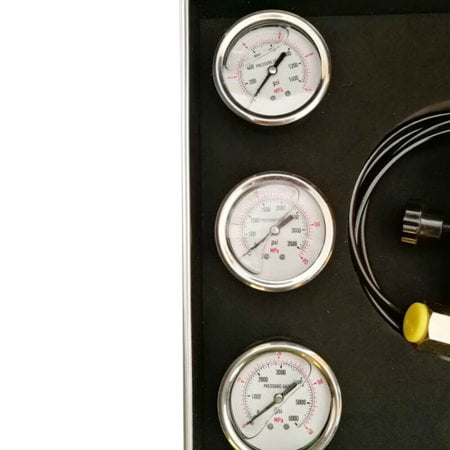 Hydraulic Accumulator Nitrogen charging Filling Pressure Test Kit 2M Gas Hose