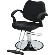 Hydraulic Barber Chair, Heavy Duty Height Adjustable Hair Salon Chair Styling Hair Chair with Hydraulic Pump for Spa Beauty Shampoo Hairdressing Swivel Chair