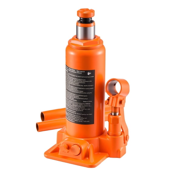 Hydraulic Bottle Jack, 6 Ton Heavy Welded, 7.7-14.8 Inch Lift Range for Car, SUV, Truck