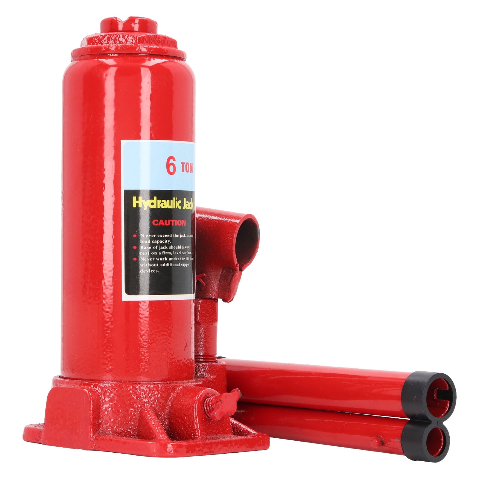 Hydraulic Bottle Jack 6T Heavy Duty Red Color Portable Welded Hydraulic