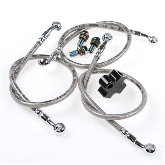 Hydraulic Brake Hose Line & T Connector Adapter For Motorcycle Dirt Pit Bike ATV