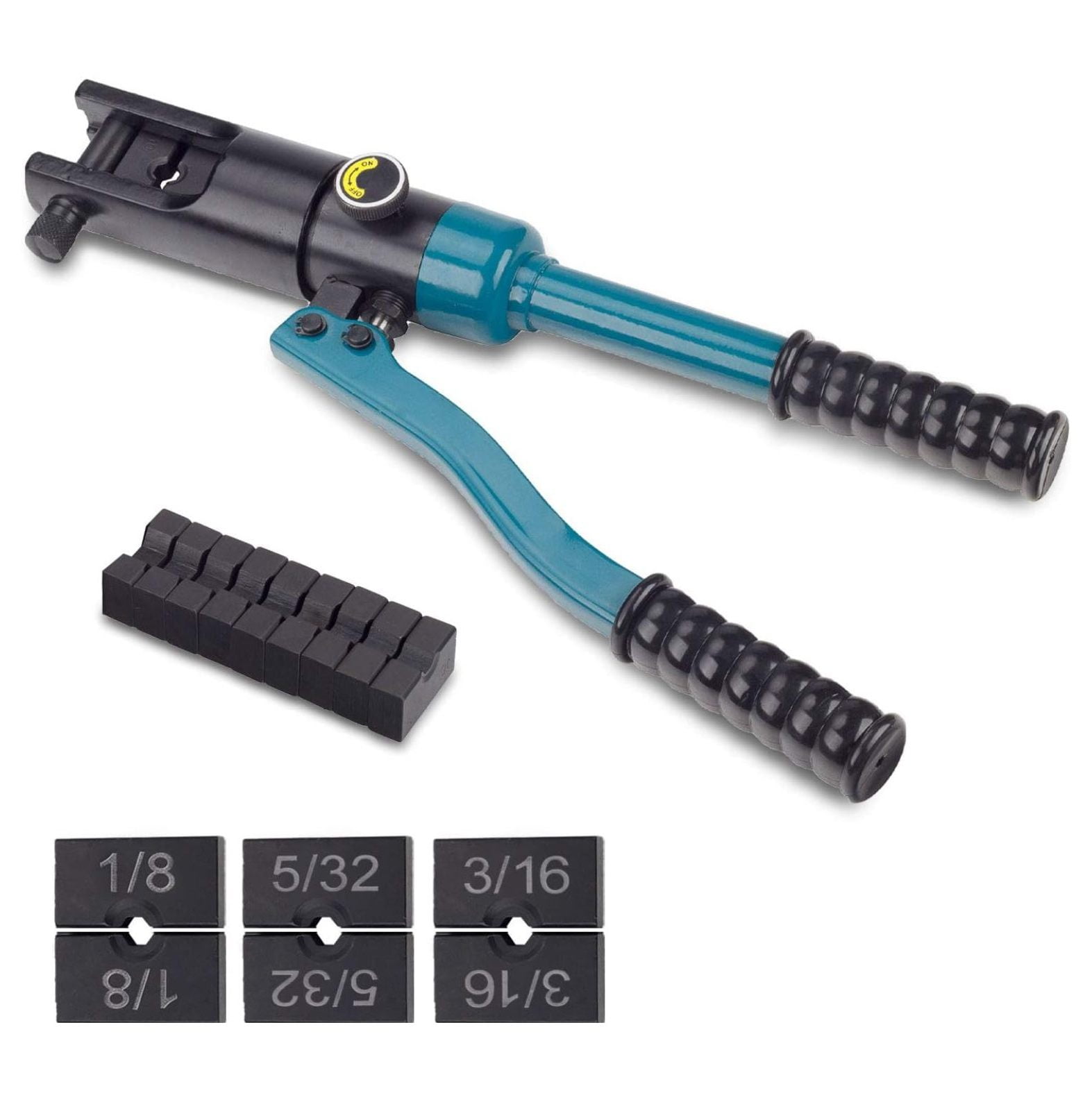Hydraulic Cable Crimper Hand Tool for 1/8, 3/16, 5/32 Stainless Steel