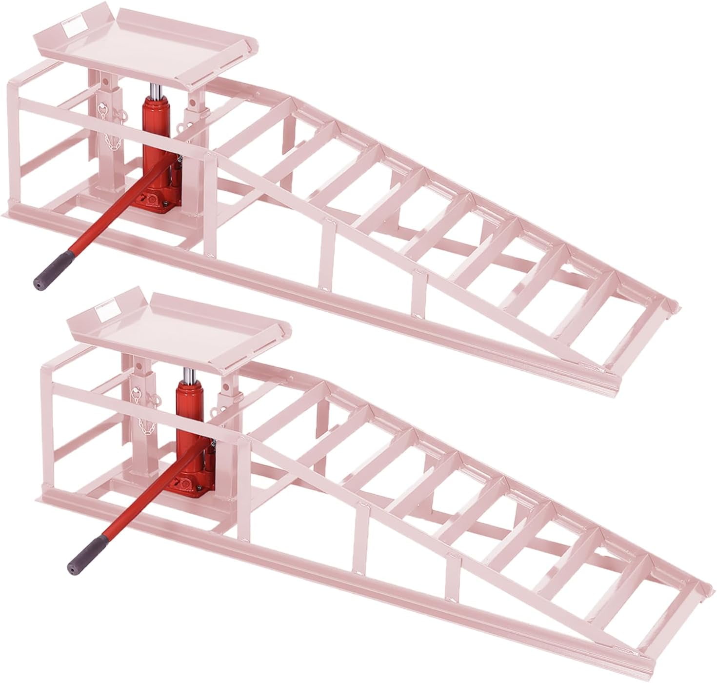 Hydraulic Car Ramps 2-Pack, 11000 LBS Low Profile Portable Car Lift ...