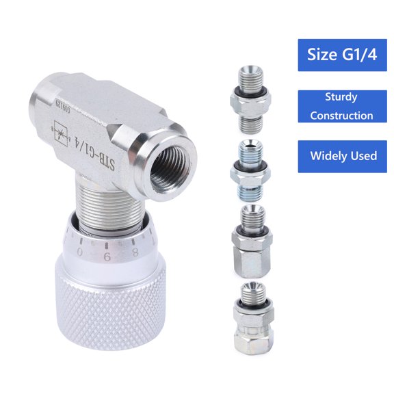 Hydraulic Control Valve Two Way 1 4 Inch NPT 5800 PSI Carbon Steel Manual Flow Control Valve