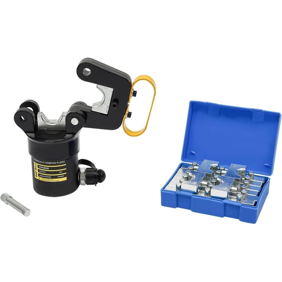 Hydraulic Crimping Pliers,Tonne Hydraulic Crimping Tool,20 Ton Hydraulic Cable Lug Crimper Cable Crimping Tool with 12 Sets Dies for Crimping Wires and Butt Connectors$$Tools & Hardware Other