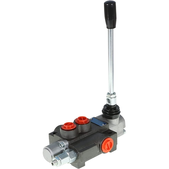 Hydraulic Directional Control Valve 1 Spool 11 GPM 3600 PSI SAE Interface, Adjustable Double Acting Hydraulic Valve Fit for Small Tractors Loaders