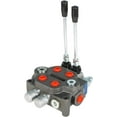 Hydraulic Directional Double Acting Control Monoblock Valve, 2 Spool ...