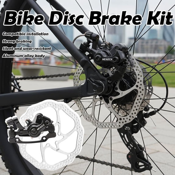 Hydraulic Disc Brake Caliper Set for Mountain & Folding Bikes – Front / Rear High-Performance Brakes with Sintered Pads , Stainless Steel Rotor , Compatible with 26 - 29 " Electric Scooters
