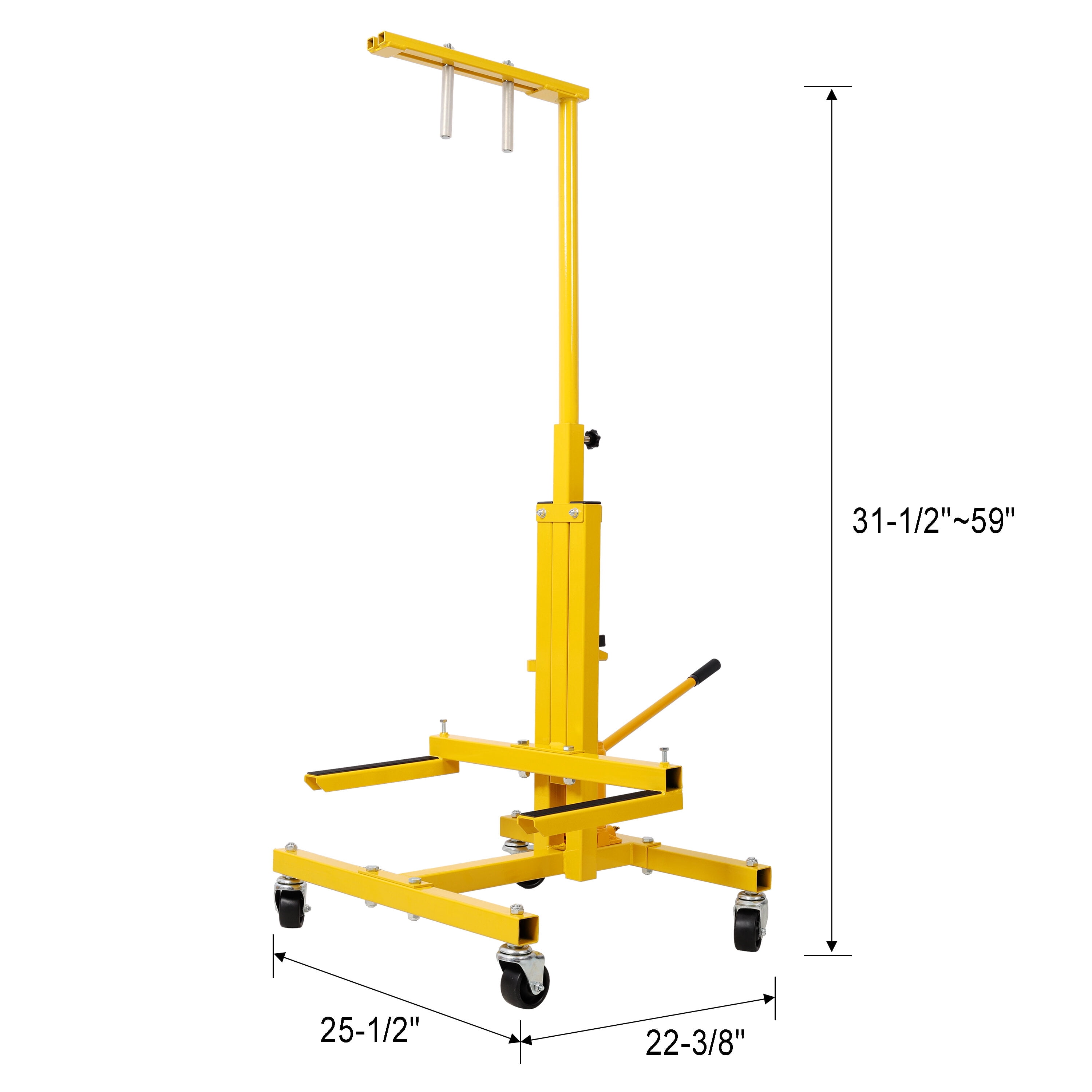 Hydraulic Door Remover and Installer Jack Hoist Lift Jack Stand Dolly,Yellow,