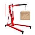 thumbnail image 1 of Hydraulic Engine Hoist, 2 Ton/4400 LBS Load Capacity, Heavy Duty Cherry Picker Shop Crane with Telescopic 24-Inch Boom, Engine Crane for Auto Shops, Warehouse Operations, Heavy Machinery, 1 of 18