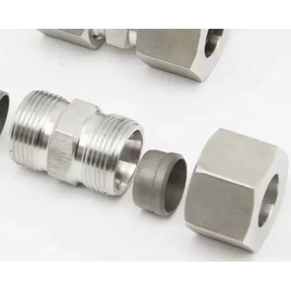 Hydraulic Flow Control Fitting with 24-Degree Seat for Mini Excavator