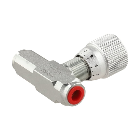 Hydraulic Flow Control Valve 1/4 Inch NPT Female Thread Carbon Steel One Way Check Throttle Valve 5800 PSI 46 GPM for Oil Air Gas Fluid Systems Industrial Piping