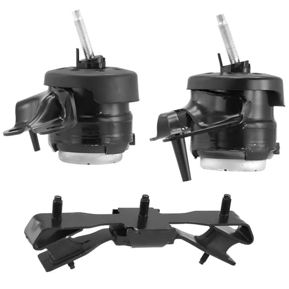 Hydraulic Front Left & Front Right Engine Mounts with Rear Transmission Mount 3PCS Set. Parts: 3508, 3509, 3510