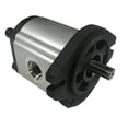 thumbnail image 1 of Hydraulic Gear Pump Sizes from 0 to 18 gpm 3625psi SAE A Flange Side Ports CCW-Rotation, PFEG series (Shaft: 9 tooth spline, 28cc: 18gpm at max. rpm), 1 of 14