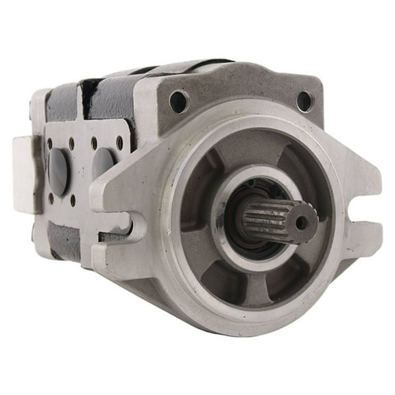 Hydraulic Gear Pump Tandem Double 16 cc 8 cc Displacement Compatible with Kubota M5040 M5140 M5660 M6040 M6060 M7040 M7060 M8540 Tractor Replaces 3C001-82200 3C001-82204 Stens