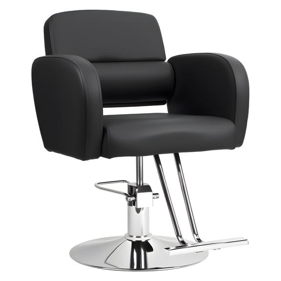 Hydraulic Hair Salon Chair, 360-Degree Rotation Height Adjustable Swivel Barber Stool
