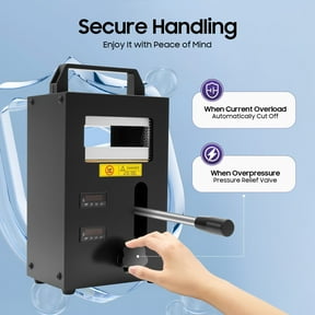 Hydraulic Heat Press Machine Heat Press Machine with Dual Heating Plates 800W for Plant&Flower Oil Embossing