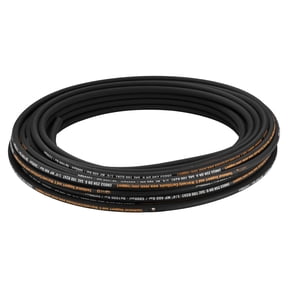 Hydraulic Hose 1/4" x 100 ft, 5800 PSI SAE 100R2 Rubber Hose, 2-Wire Braided High Pressure Hydraulic Oil Hose, -4F to 284F Temperature Range, Bulk Reel