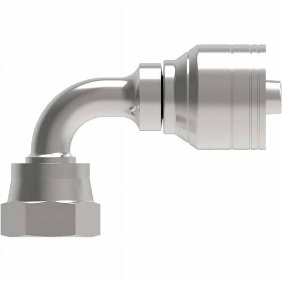 Hydraulic Hose Fittings & Couplings; Type: Female ORS Swivel Short Drop 90 Elbow ; Hose Diameter: 9/16 (Inch); Hose Size: -6 ; Thread Size: 9/16-18 ; Thread Type: FOR-SEAL ; Material: Carbon Steel
