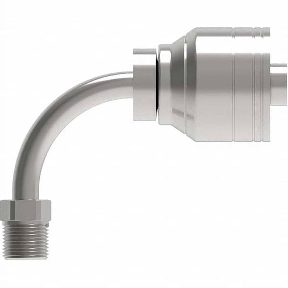 Hydraulic Hose Fittings & Couplings; Type: Inverted Male Swivel 90 Elbow ; Hose Diameter: 3/4 (Inch); Hose Size: -8 ; Thread Size: 3/4-18 ; Thread Type: Inverted ; Material: Carbon Steel