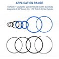 thumbnail image 1 of Hydraulic Log splitter cylinder rebuild seal kit for 4.0"Bore x 1.75" Rod cylinde, 1 of 8