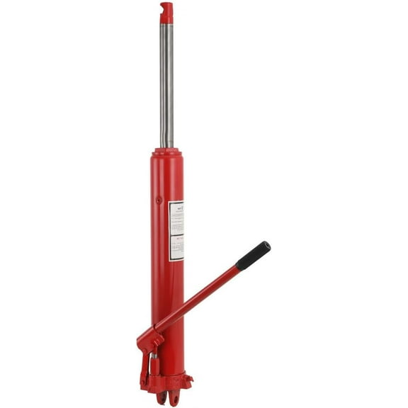 Hydraulic Long Ram ,12T Manual Cherry Picker Engine Hoist Cylinder with Handle for Garage/Shop Cranes, Engine Lift Hoist,Lift Height: 500mm