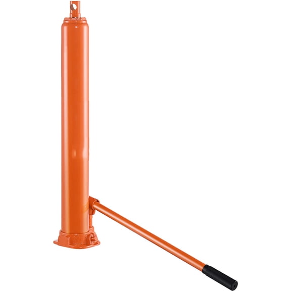 Hydraulic Long Ram Jack, 4 Ton Engine Hoist Cylinder with Single Piston Pump and Flat Base for Garage Shop Crane Cherry Picker