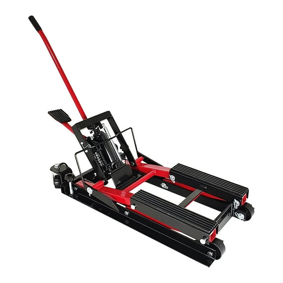 Hydraulic Motorcycle Lift Jack, 1500 LBS Capacity Motorcycle ATV Hydraulic Scissor Lift Jack Stand, Hydraulic Foot-Operated Hoist Stand for Motorcycle Bike ATV UTV Powersports