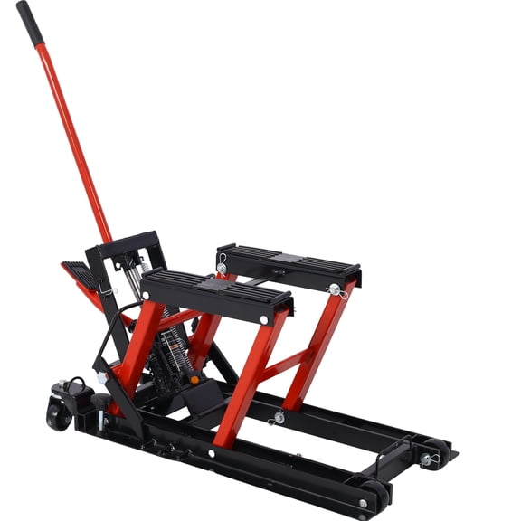 Hydraulic Motorcycle Lift Jack, With Storage, Motorcycle Maintenance, Powder-Coated Finish, for Garage