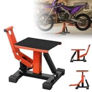 Hydraulic Motorcycle Lift Stand, 1200 lb Capacity Dirt Bike Jack with Adjustable Top Platform, Safety Lock and Wide Stable Base