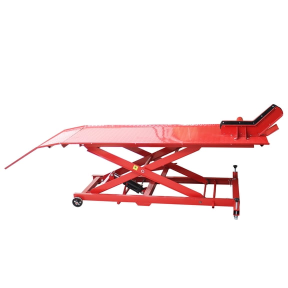 Hydraulic Motorcycle Lift Table Air-operated Motorcycle Hoist Jack Stand 1000lbs