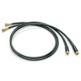 thumbnail image 1 of Hydraulic OB Hose Kit with Pre-Crimped Brass Fittings and Bend Restrictors on Both Ends, 2pk, 1 of 2