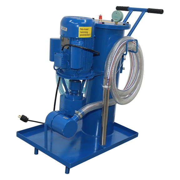 Hydraulic Oil Filter Cart Movable Portable Oil Purifier Machine with 2m PVC Hose 220V 1500W