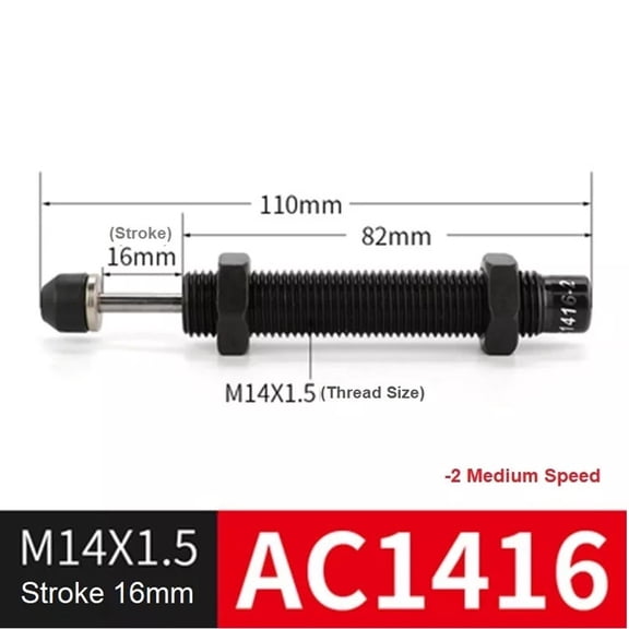 Hydraulic Oil Pressure Buffer Damper Cylinder Spring Adjustable Ac0806/2020/1008 Ac1416 YIWEI