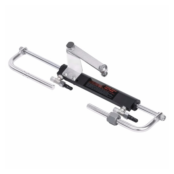 Hydraulic Outboard Steering Kit 90HP, Marine Boat Steering System, Cylinder & Hose, Single Engine, 24ft, Reliable Control