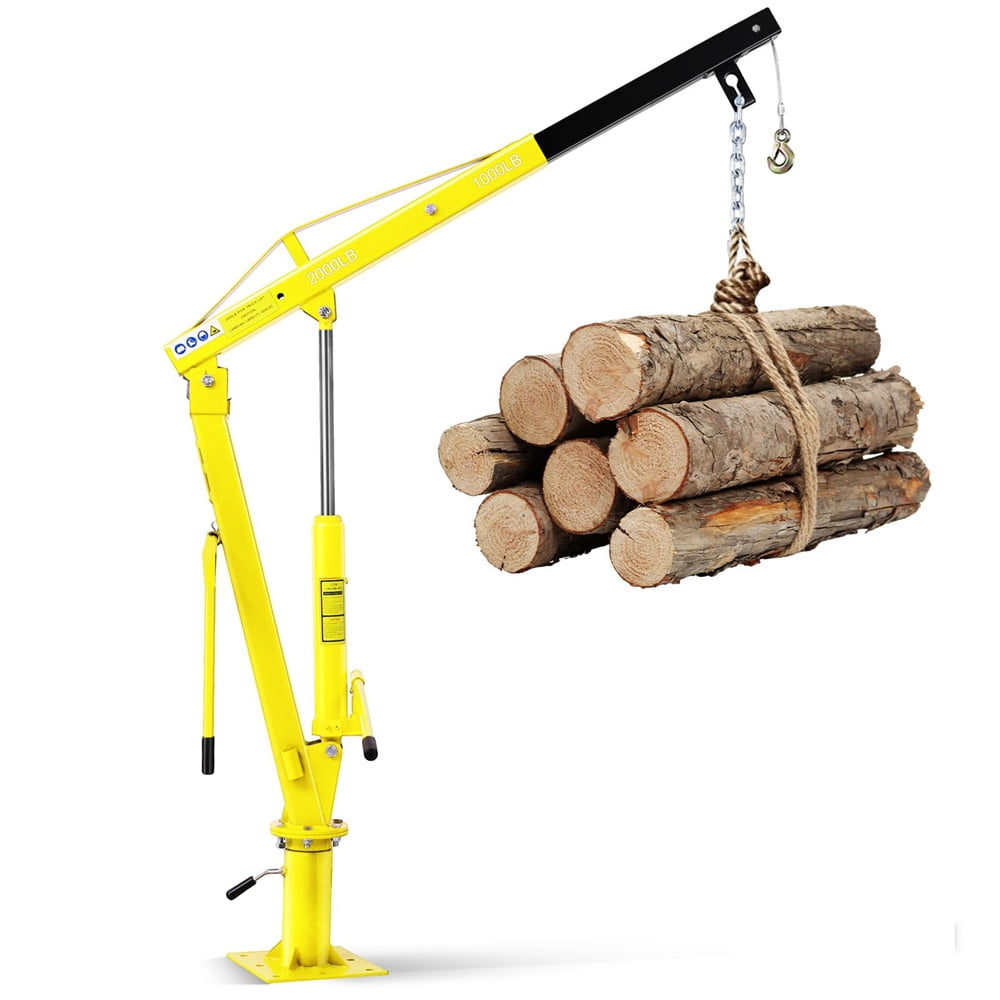Hydraulic Pickup Truck Crane,Folding Truck-Mounted Bed Crane,360° Swivel Truck Jib Engine Hoist Crane,Truck Bed Lift in Construction, Factory