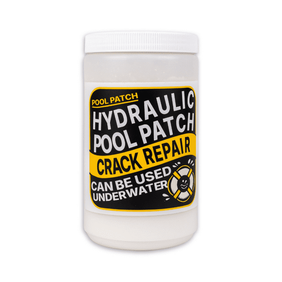 Hydraulic Pool Patch  2 lb Container for Filling Cracks in Swimming Pool Surfaces, Underwater or Dry Application
