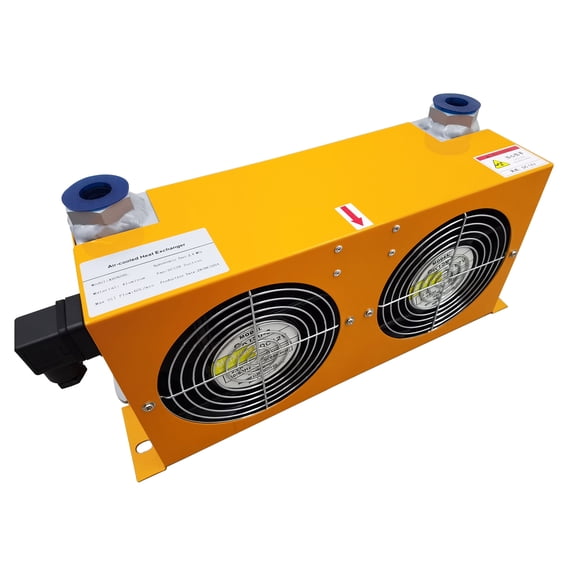 Hydraulic Power Station Air Cooler AH0608L Dual Fans Air Cooled Oil Radiator 60L/min