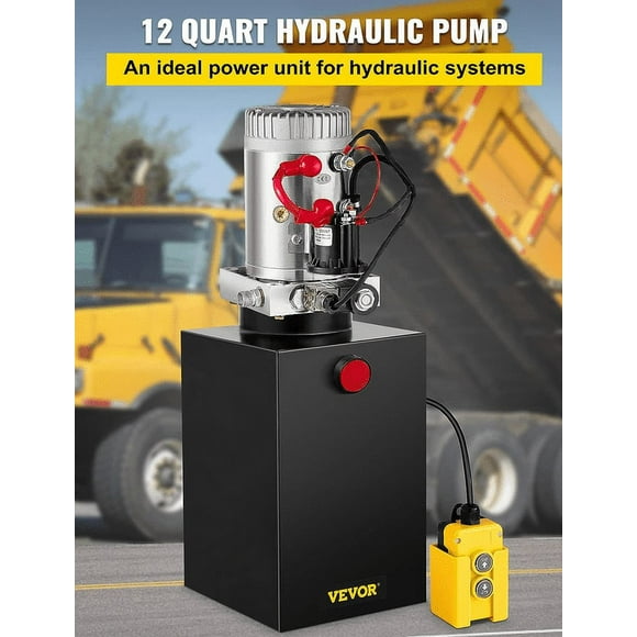 Hydraulic Power Unit 12V 8.5 Quart Car Lift Hydraulic Pump Power Unit