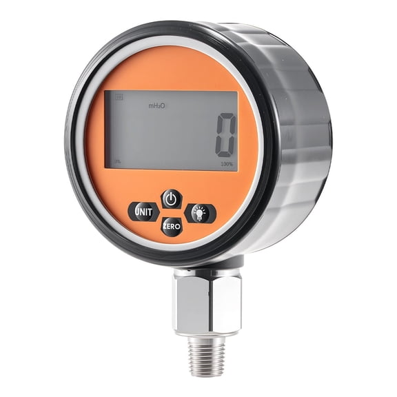 Hydraulic Pressure Gauge 0-10000 PSI,Stainless Steel Manometer with 1/4" NPT for Excavator,Tractor,Heavy Equipment Testing