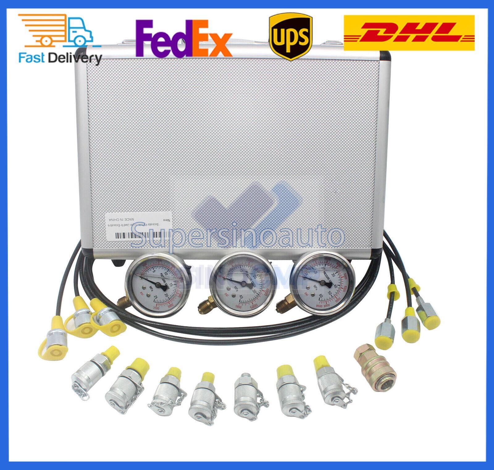 Hydraulic Pressure Gauge Set Hydraulic Pressure Test Kit for Komatsu