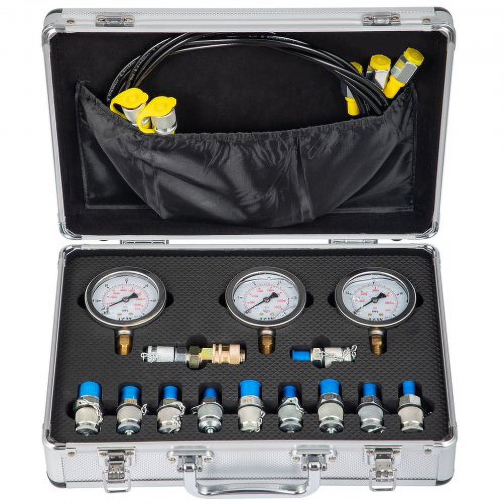Hydraulic Pressure Test Kit, 25/40/60Mpa/11Couplings, Excavator Parts