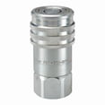 Hydraulic Quick Connect Hose Coupling, Steel Body, Push-to-Connect Lock ...