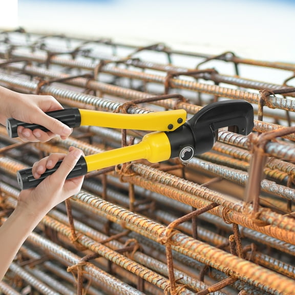 Hydraulic Rebar Cutter with Portable Toolbox, 8 Ton Cutting Force, Easy Operation for Construction and DIY Projects