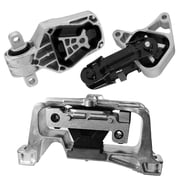 Hydraulic Right Engine Mount With Rear Lower & Right Upper Engine Torque Strut Mounts 3PCS. Part Numbers 9866 9867 9868