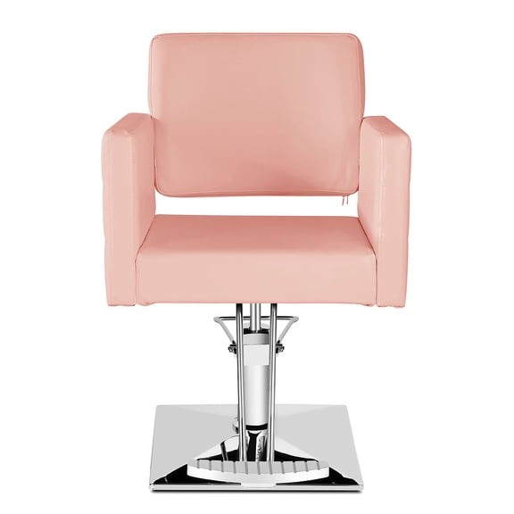 Hydraulic Salon Chair for Hair Stylist, 360 Degrees Rolling Swivel Barber Chairs All Purpose Beauty Spa Equipment, Max Load Weight 330 Lbs (Pink)