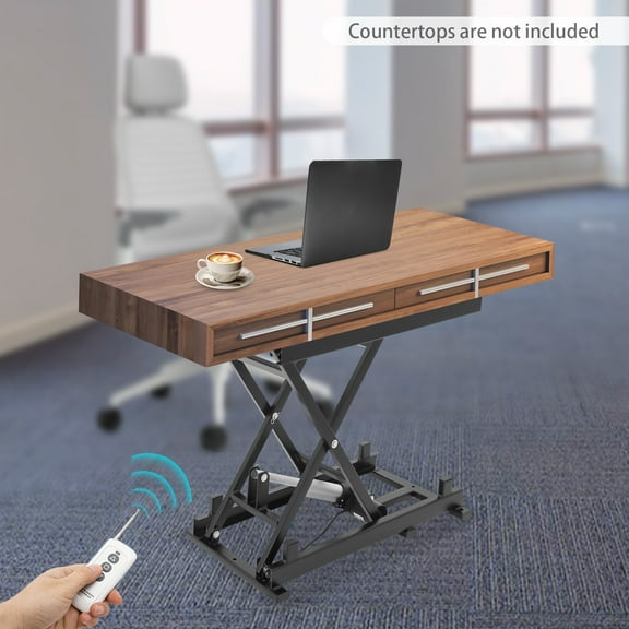 Hydraulic Scissor Lift Table, 350lbs Capacity 7.68-26.77in Height Industrial Material Handler