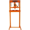 thumbnail image 1 of Hydraulic Shop Press ,12-Ton Capacity , Floor Mount ,with Press Plates, H-Frame Garage Floor Press, Adjustable Working Table Height,orange,, 1 of 16