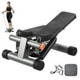 thumbnail image 1 of Hydraulic Stair Stepper with Resistance Bands LCD Monitor 330LBS Capacity Home Cardio Workout Equipment, 1 of 6